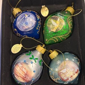 Thomas Kinkade Hand Blown Glass Ornaments Bradford Exchange